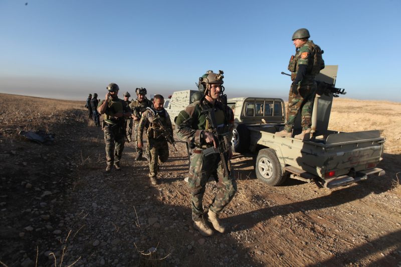 Mosul Iraq Peshmerga Forces Soldiers