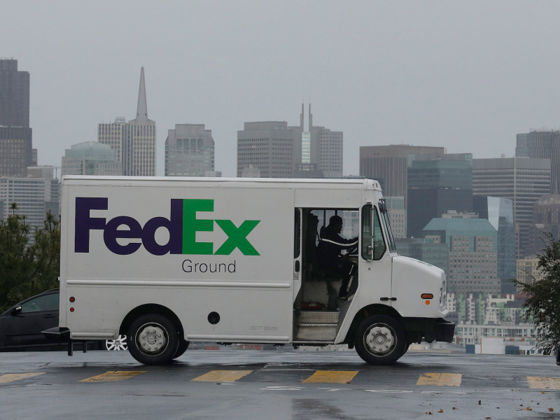 FedEx Ground shipping truck