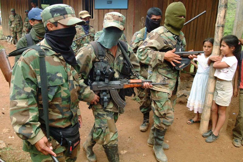 Colombia paramilitary groups FARC rebels political violence