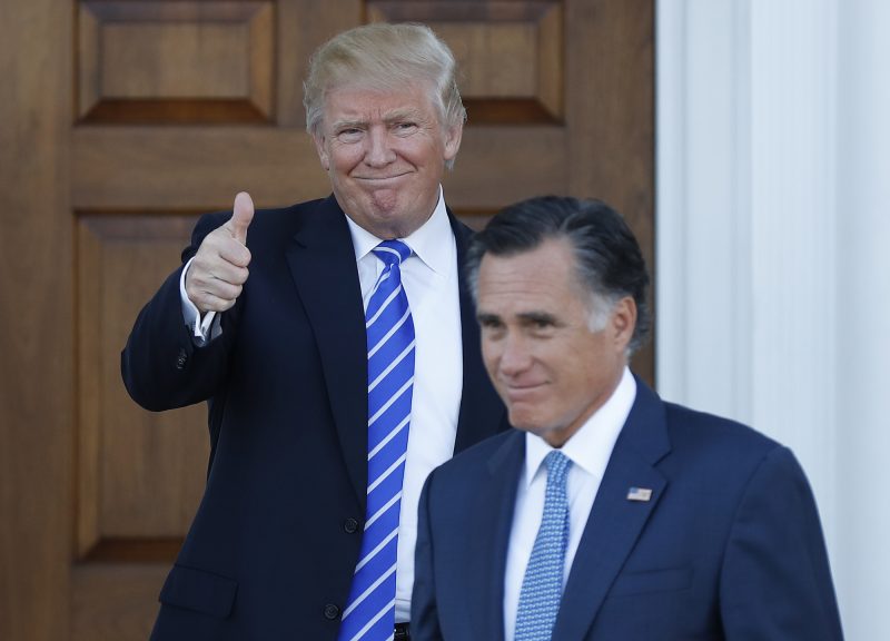 Donald Trump Mitt Romney