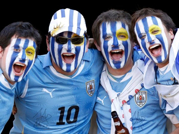 Uruguayaanse voetbalfans. foto: Reuters