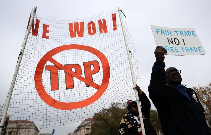 Activists protest TPP in Washington D.C.