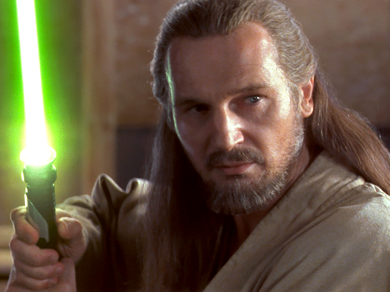 Liam Neeson as Qui Gon Jinn in Star Wars