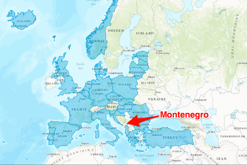 montenegro nato