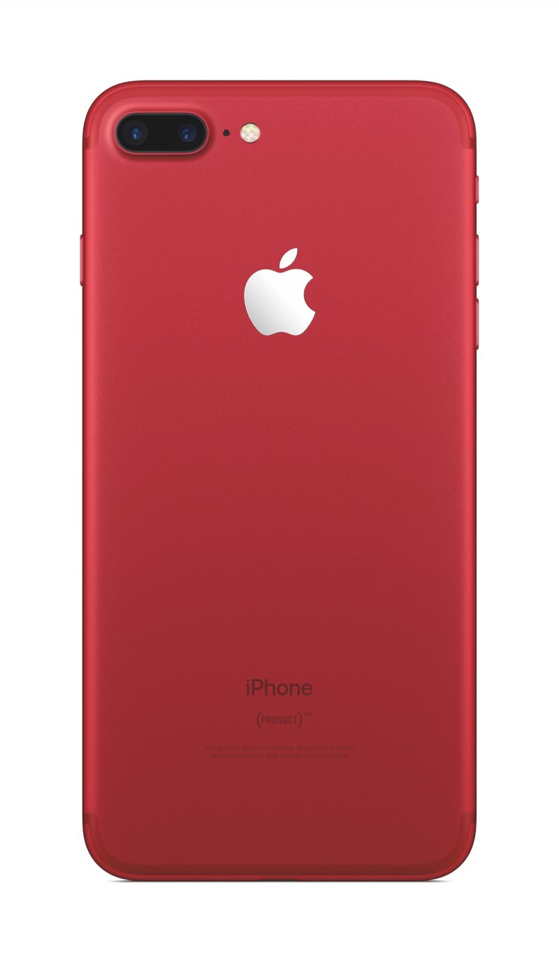 iphone 7 plus red edition back