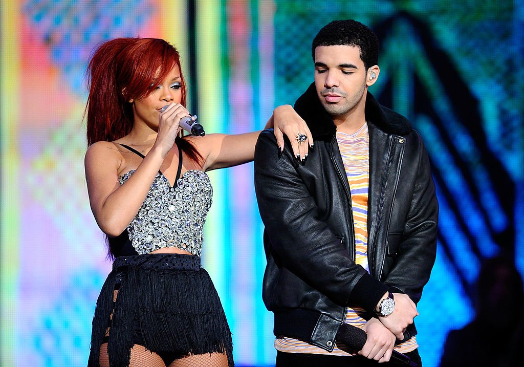 drake rihanna-for-her-no-1-hit-whats-my-name-it-was-drakes-only-no-1-until-his-future-song-with-her-work