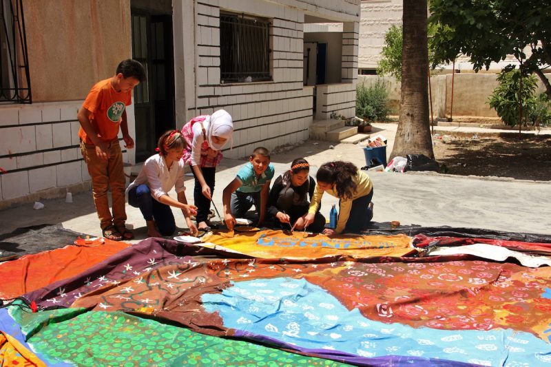UNHCR art project 2014 Jordan
