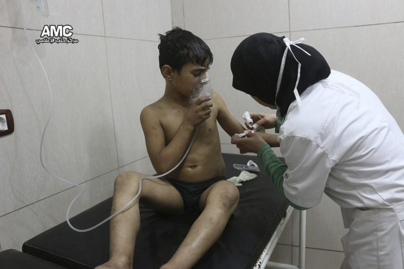 syria aleppo chlorine gas