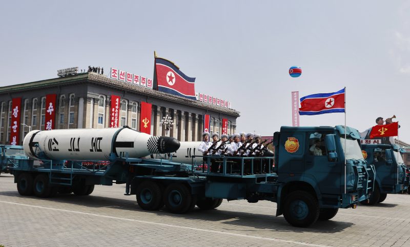Noord Korea dag van de zon parade
