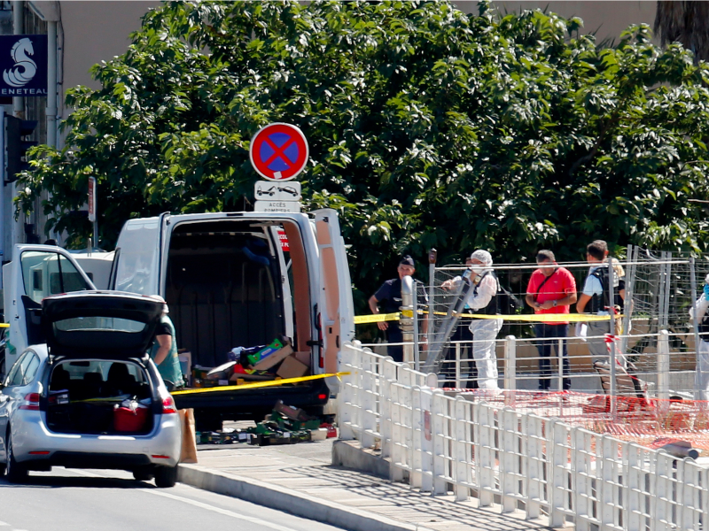 Marseille car attack Reuters van forensics