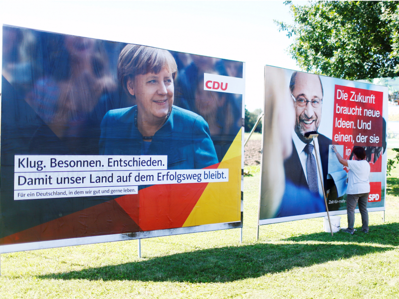 Merkel Schulz posters