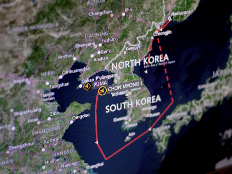 North Korea ship movement