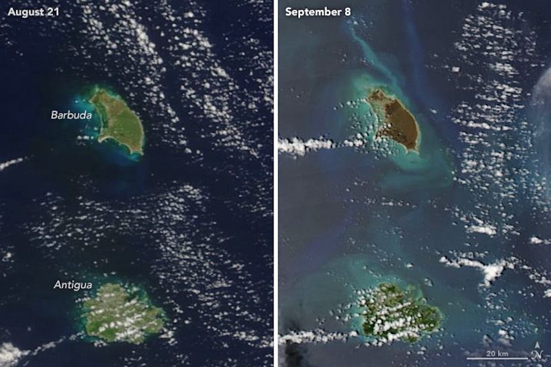 barbuda hurricane irma nasa satellite