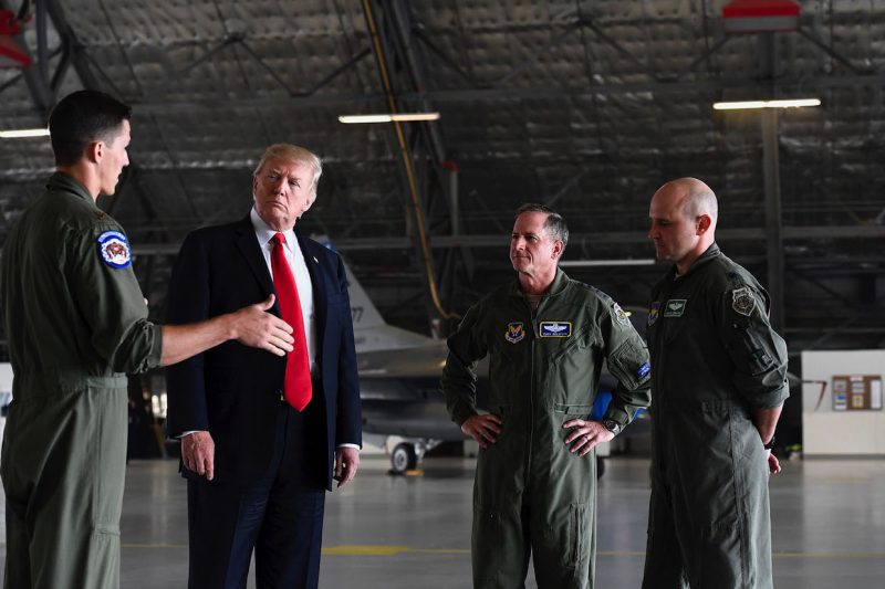 Donald Trump Air Force pilots airmen