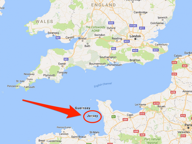 jersey skitch map channel france england