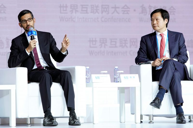 Sundar Pichai Xiaomi founder Lei Jun