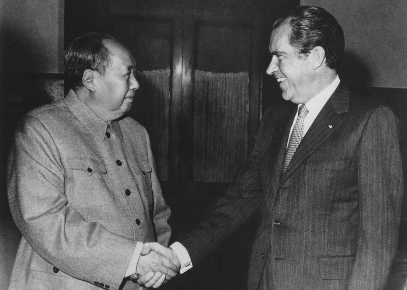 mao zedong president richard nixon meet shake hands 1972 AP_17122331820857