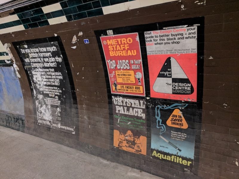 old tube posters aldwych
