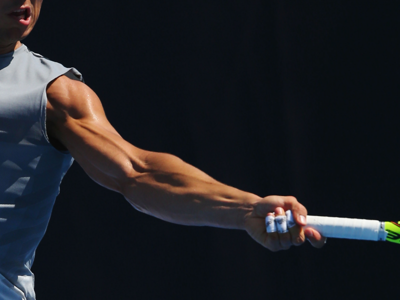 Rafa Nadal's arm