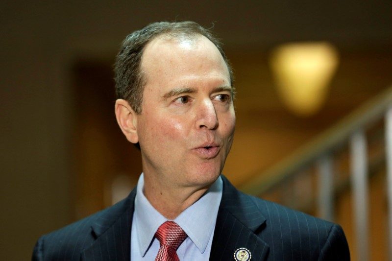 Adam Schiff (D-CA) speaks with reporters about the Committee's Russia investigation on Capitol Hill in Washington, U.S., March 30, 2017. REUTERS/Yuri Gripas 