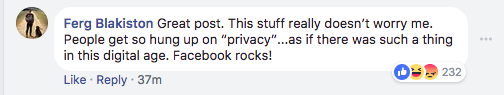 Zuck post comment