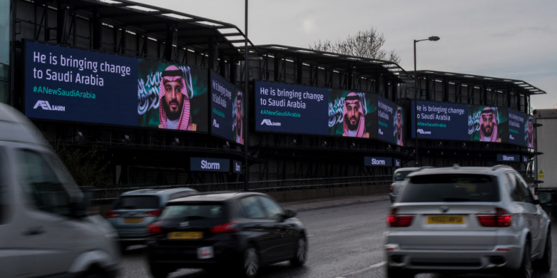 Saudi billboards uk
