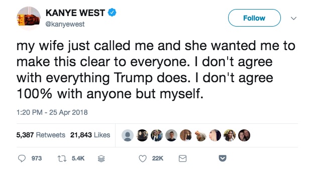 KANYE_WEST_on_Twitter___my_wife_just_called_me_and_she_wanted_me_to_make_this_clear_to_everyone__I_don_t_agree_with_everything_Trump_does__I_don_t_agree_100__with_anyone_but_myself__