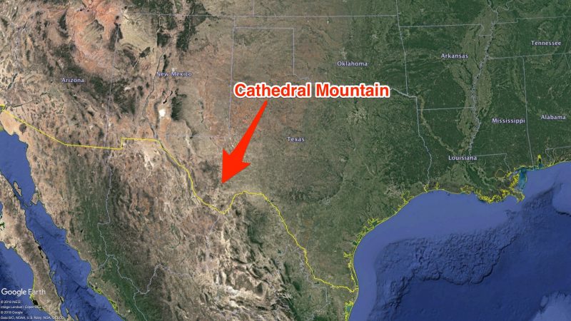west texas cathedral mountain jeff bezos helicopter crash site blue origin google earth labeled