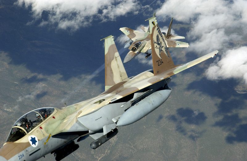 Two F 15I israel air force f 15
