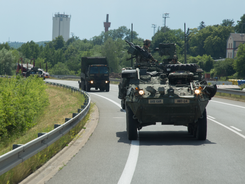 US Army Stryker armored vehicle Europe