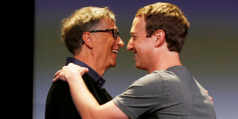 Bill Gates and Mark Zuckerberg