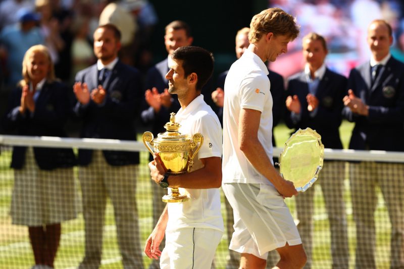 Novak Djokovic and Kevin Anderson