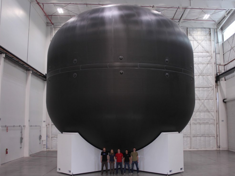 spacex interplanetary transport system its carbon fiber fuel tank size