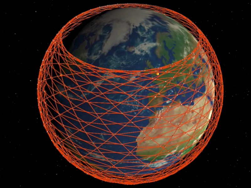 spacex starlink satellite constellation global internet network service illustration mark handley ucl youtube