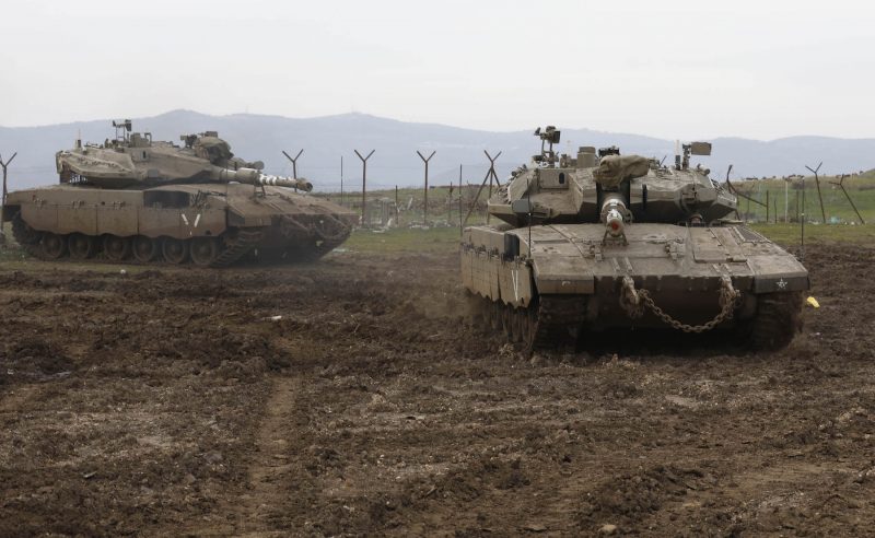 Israel tanks Golan Heights Syria missile