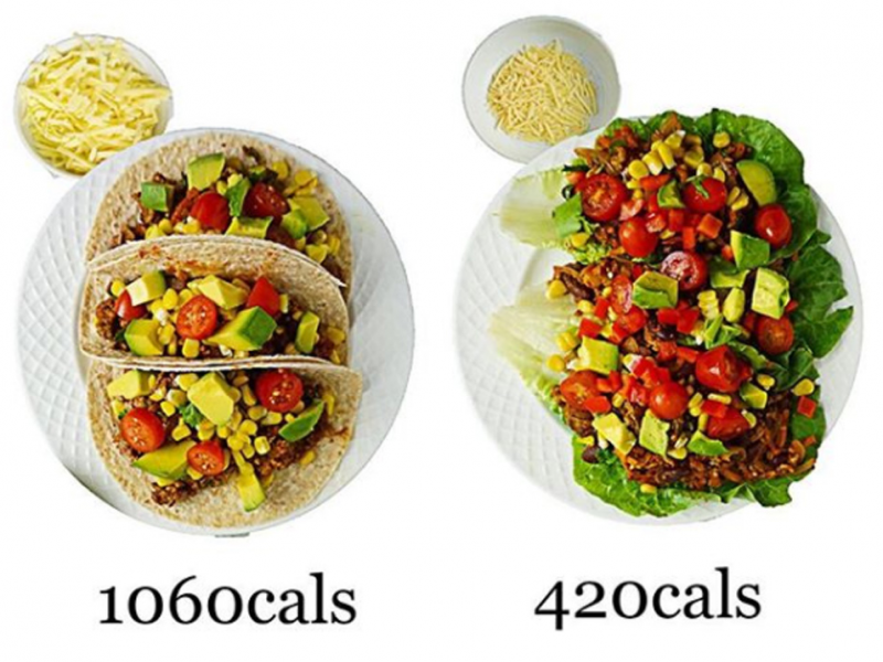 calorie comparison taco 