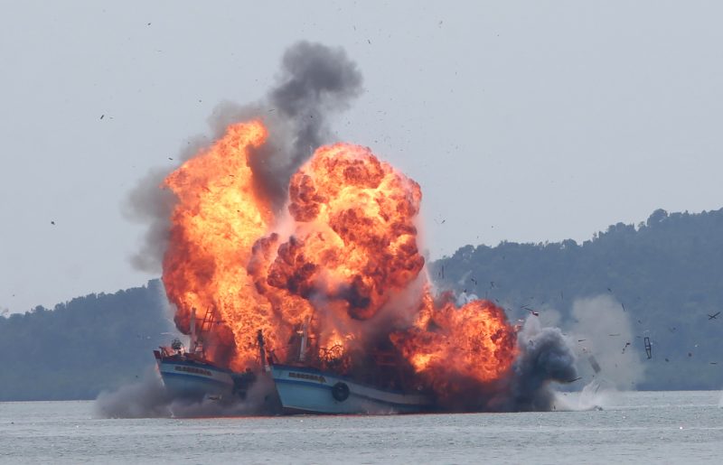 Indonesia fishing boat explosion