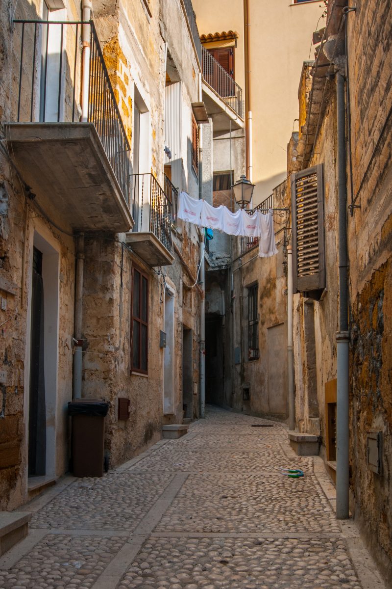 A view of the village of Sambuca di Sicilia, Italy. Sambuca di Sicilia is a municipality in the Province of Agrigento in the Italian region Sicily