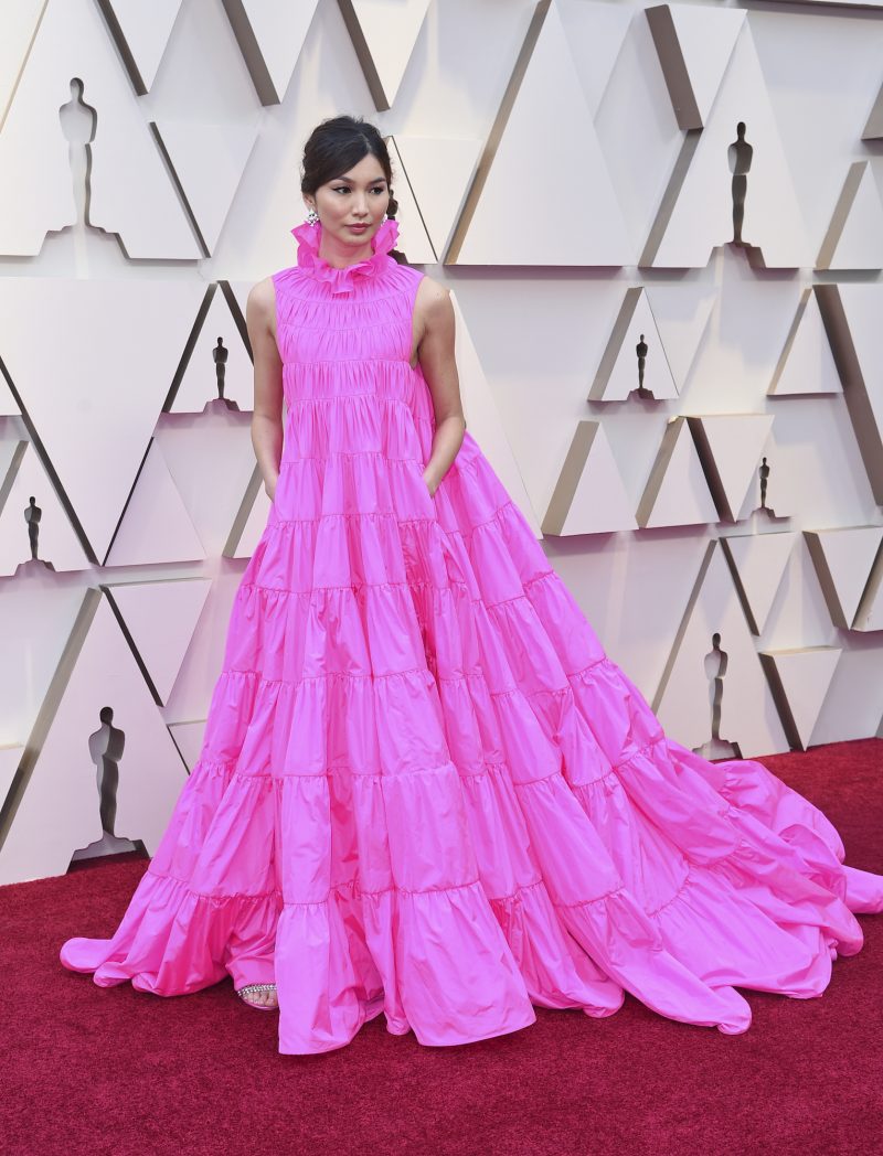 Gemma Chan attends the 2019 Oscars