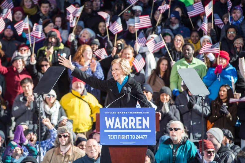 Elizabeth Warren 2020 campaign president launch