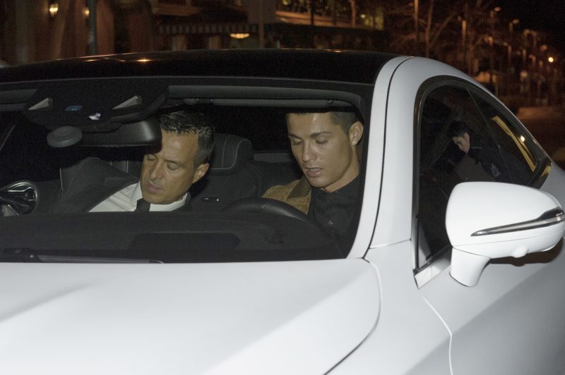 Cristiano Ronaldo and his agent Jorge Mendes