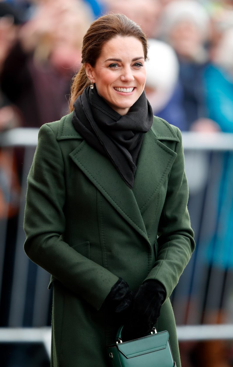 Kate Middleton nailed rainy day fashion in a $1,200 green coat