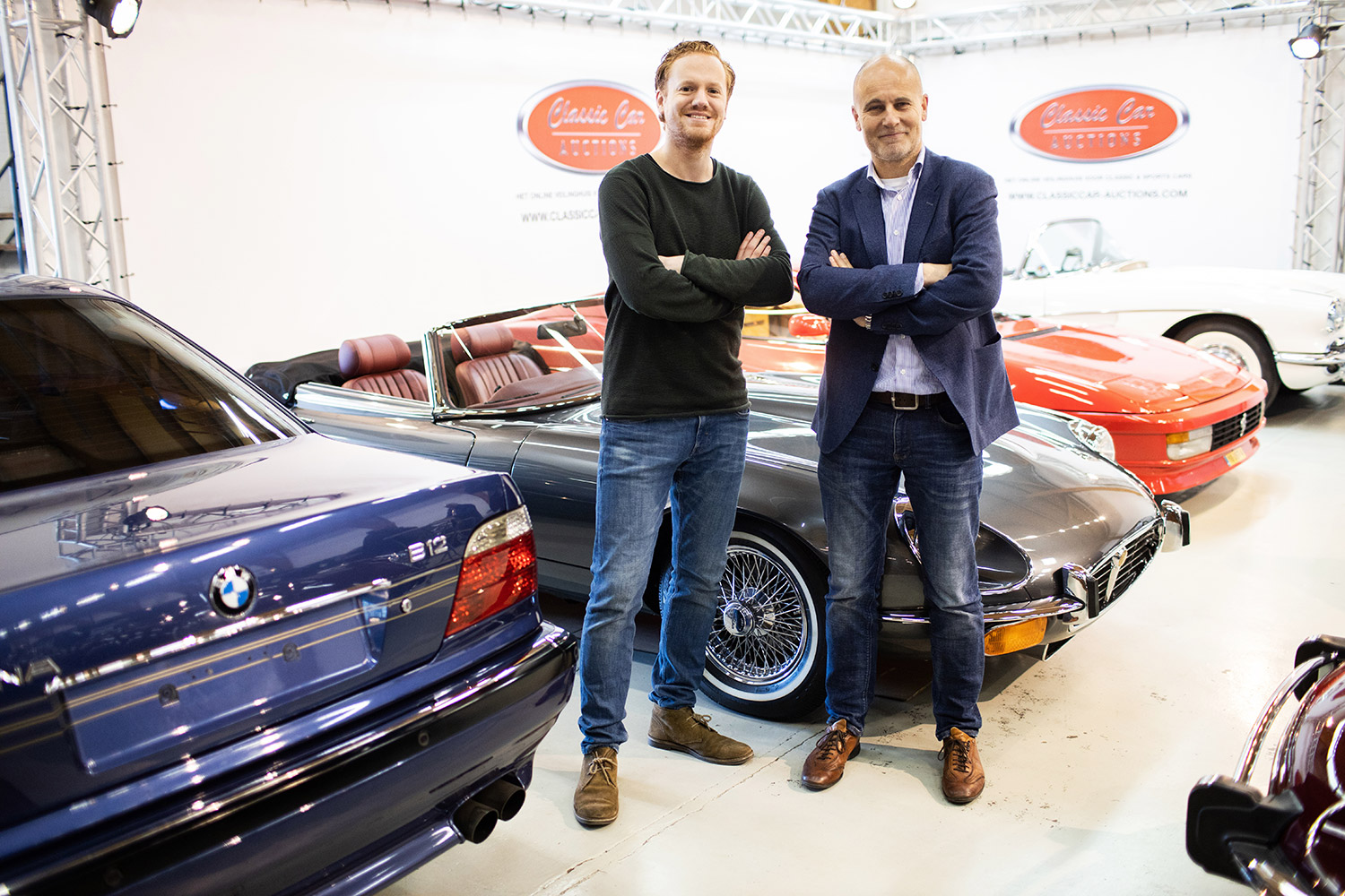 Max van Classic Car Auctions (links) en Hans van BVA. BI Studios