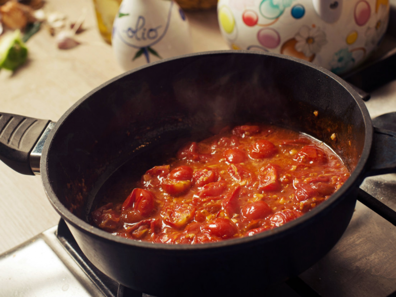 Cooking your tomato sauce for too long