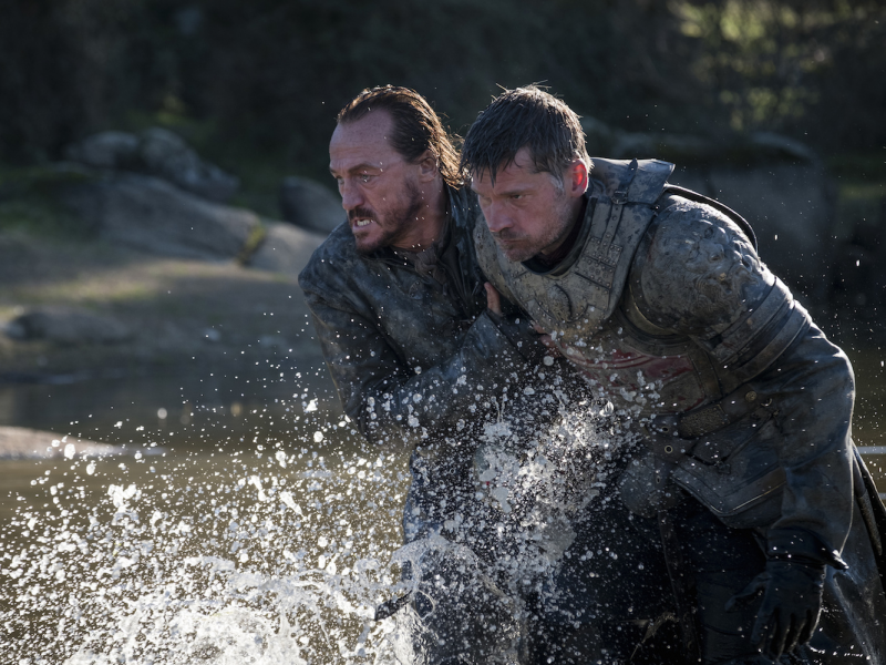 Jaime and Bronn river Game of Thrones Macall B. Polay