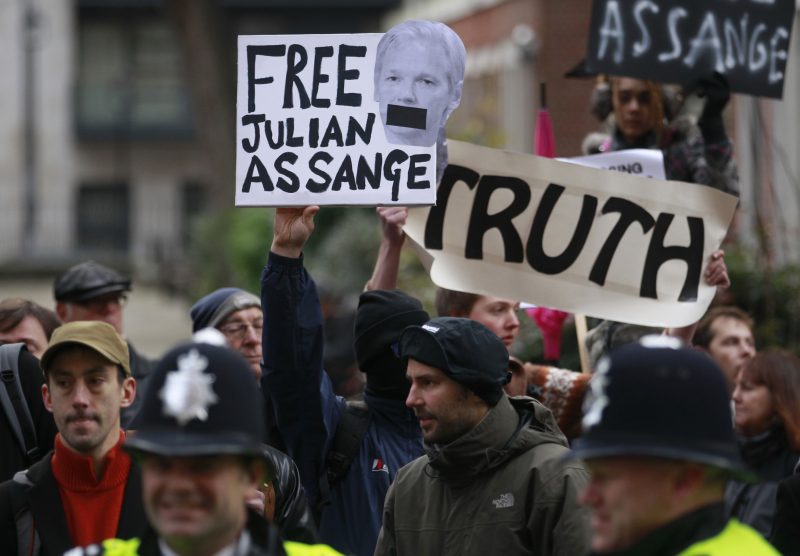 Aanhangers van Julian Assange