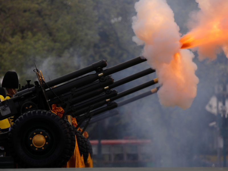 Thai coronation cannons