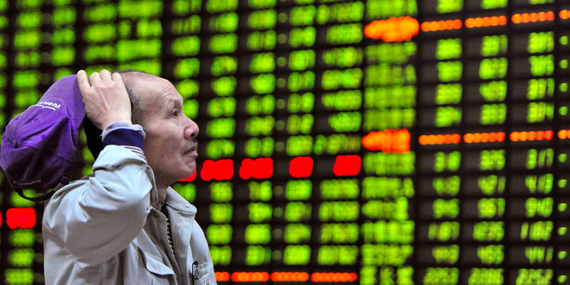 china stock market green