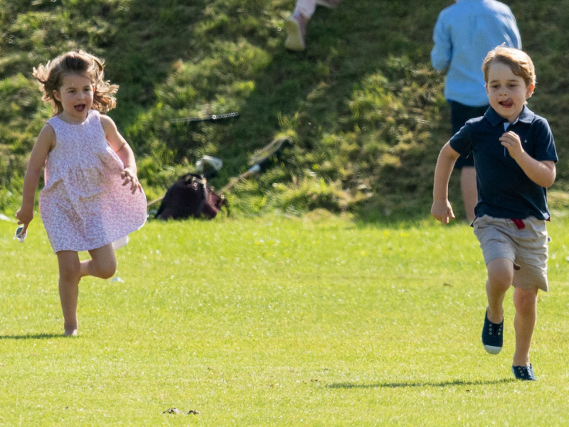 Charlotte and George race