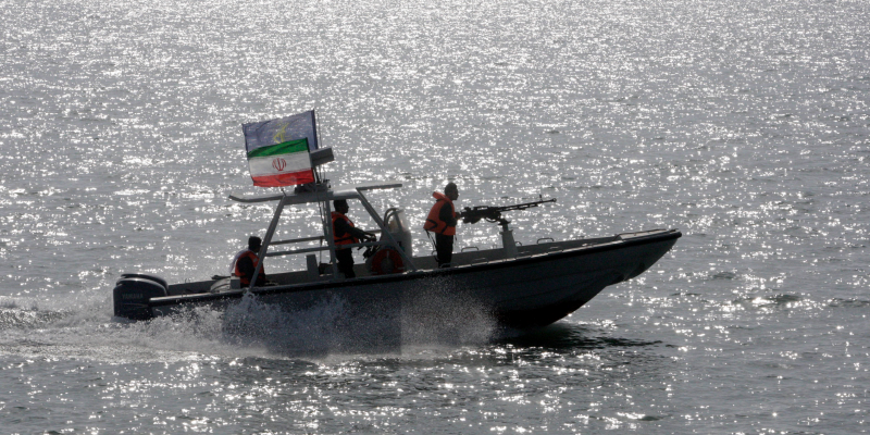 Iranian Revolutionary Guard speedboat